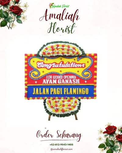 Bunga Papan Congratulation di Platinum Hotel & Convention Hall Balikpapan